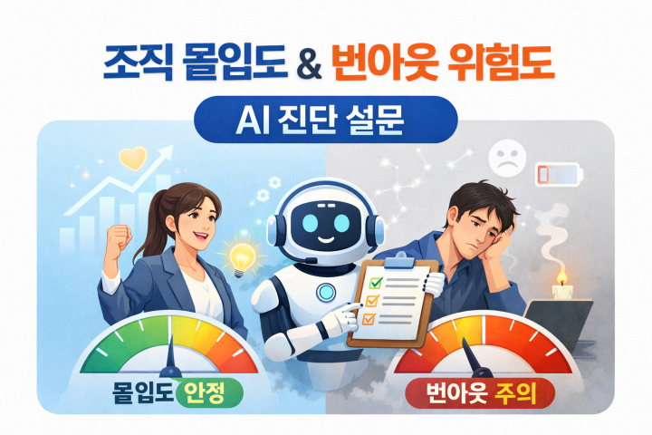 조직 몰입도 및 번아웃 위험도 AI 자기진단 설문