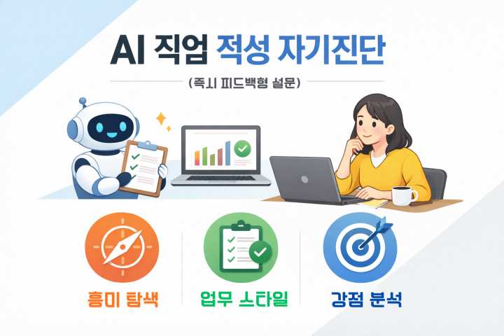 '직업 적성' AI 자기진단 설문