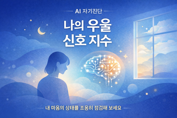 AI 자기진단 : 나의 우울 신호 지수