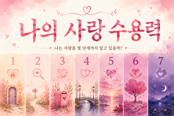 7 Levels: 나의 사랑 수용력