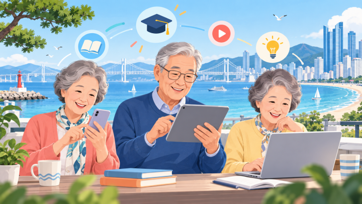 부산지역 고령층 에듀테크 수용의도 조사